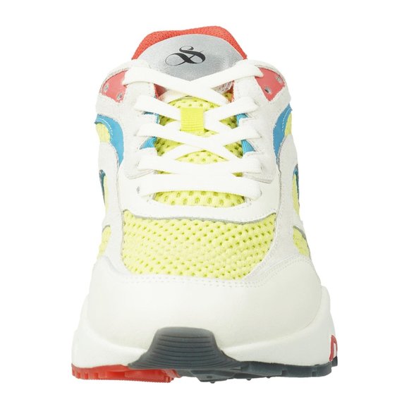 Scotch & Soda Wavy leather Sneakers Neon Green Men's - Picture 3 of 10